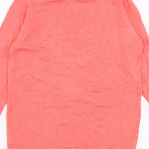 Dunnes Stores Womens Pink Round Neck  Viscose Pullover Jumper Size S