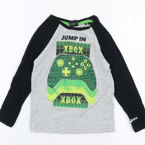 George Boys Multicoloured  Cotton Jersey T-Shirt Size 4-5 Years Round Neck Pullover - Xbox