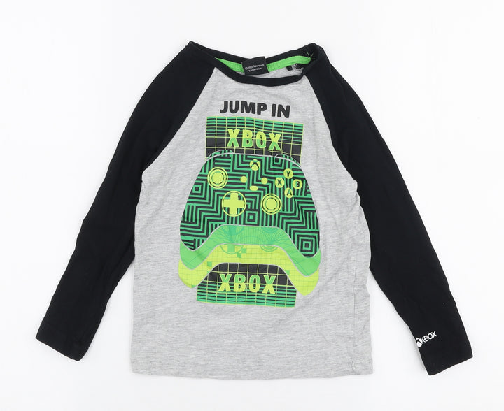George Boys Multicoloured  Cotton Jersey T-Shirt Size 4-5 Years Round Neck Pullover - Xbox