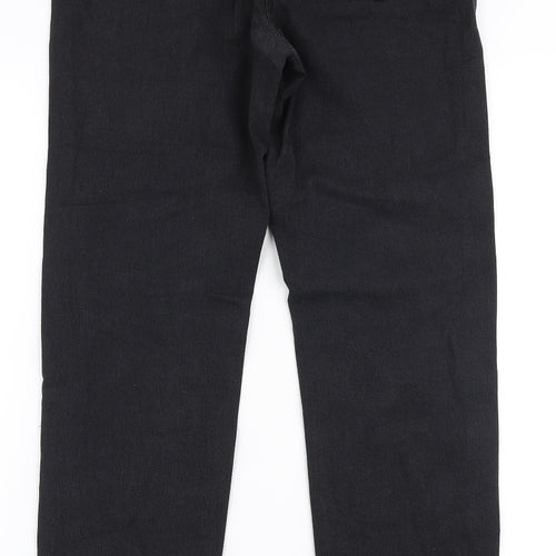 Parisian Womens Black  100% Cotton Mom Jeans Size 6 L28 in Regular Zip