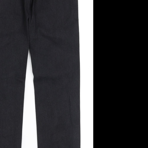 Parisian Womens Black  100% Cotton Mom Jeans Size 6 L28 in Regular Zip