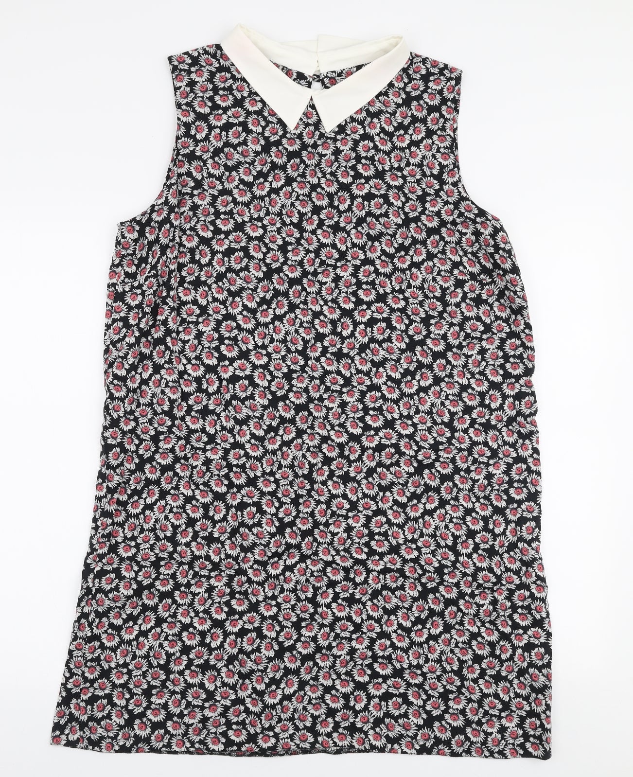 Primark Womens Multicoloured Floral Polyester Basic Blouse Size 16 Collared
