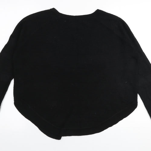 Only Womens Black Round Neck  Acrylic Pullover Jumper Size M