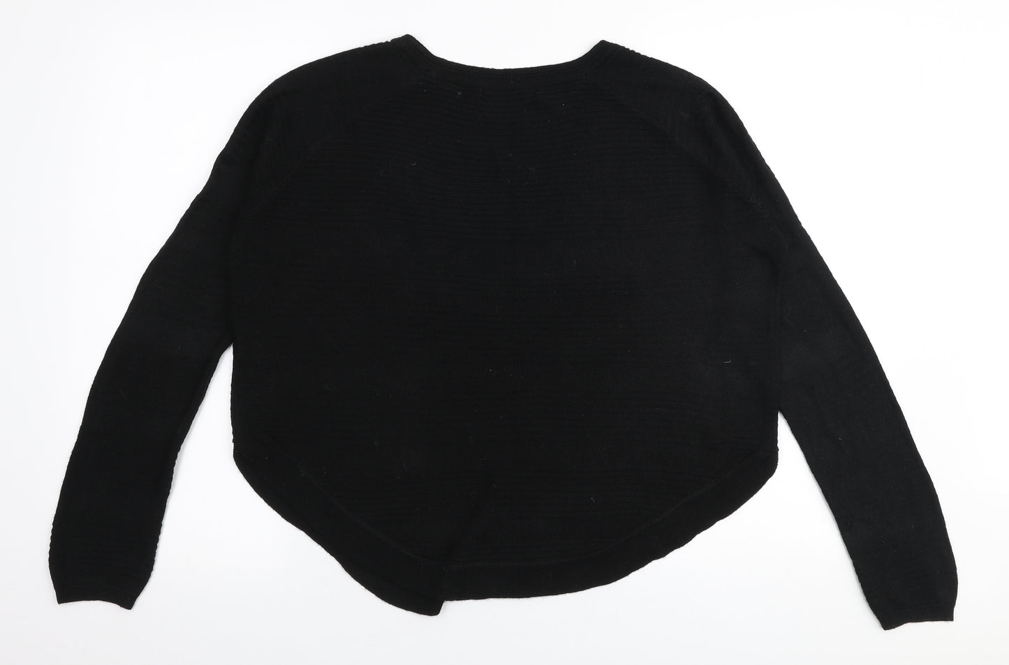 Only Womens Black Round Neck  Acrylic Pullover Jumper Size M