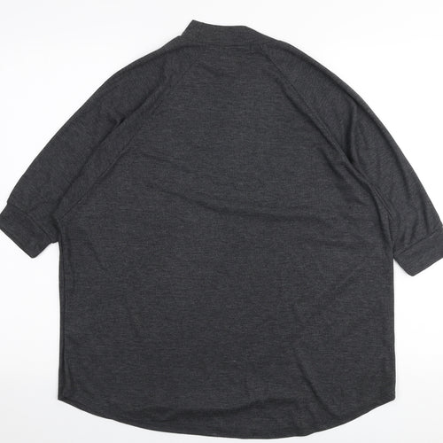 Atmosphere Womens Grey High Neck  Polyester Pullover Jumper Size 12