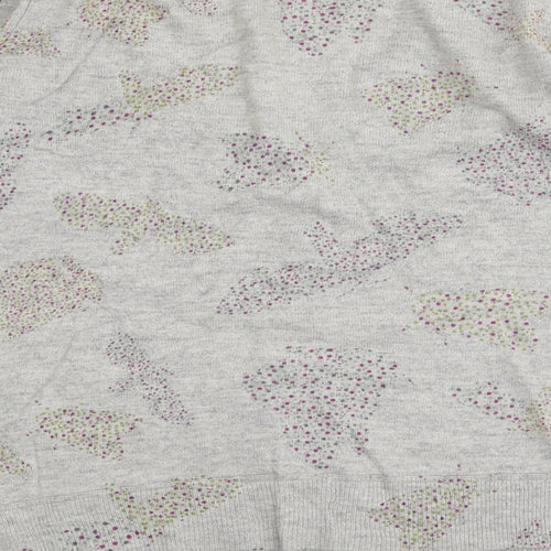 White Stuff Womens Multicoloured Round Neck  Polyester Cardigan Jumper Size 10