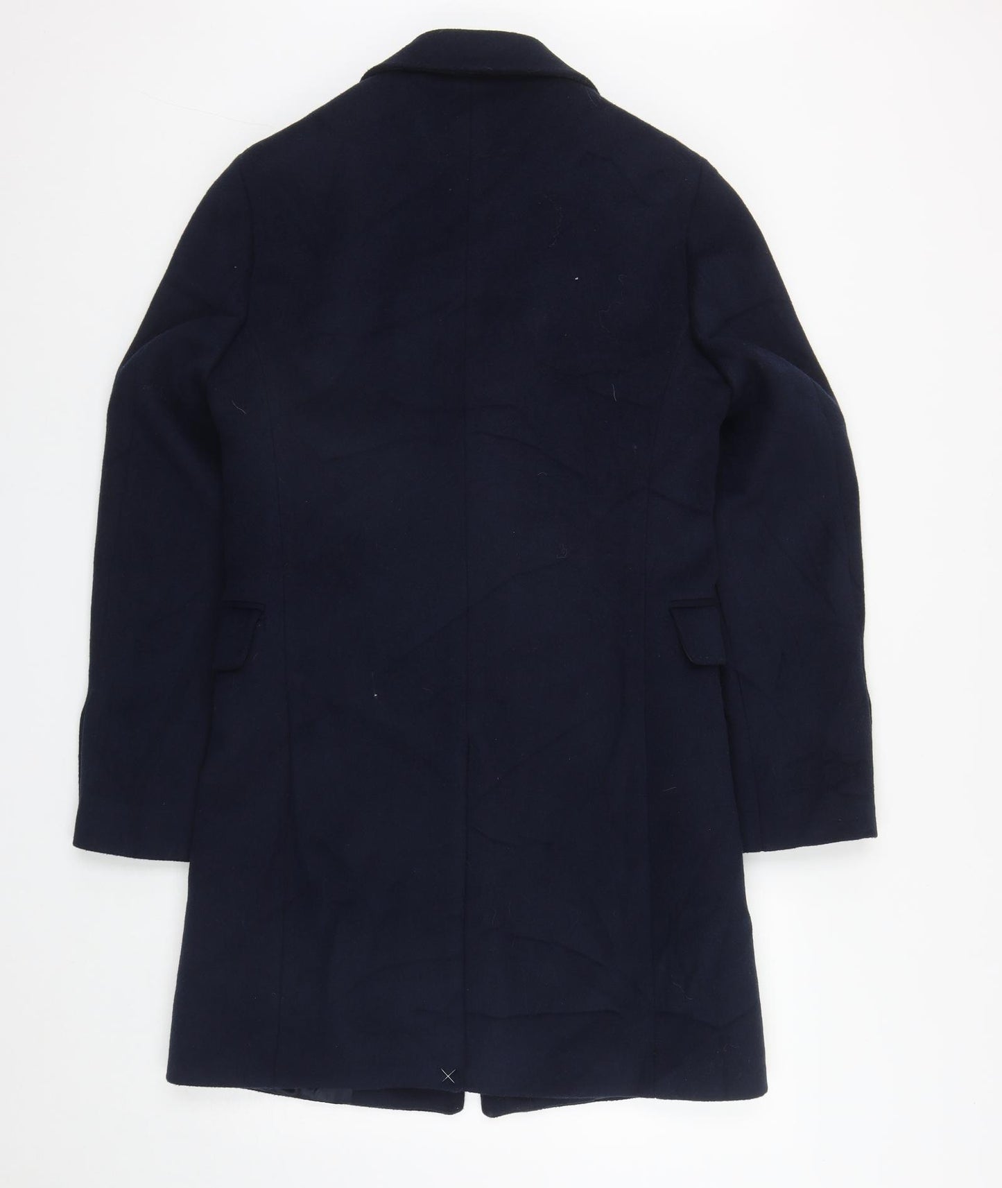 Marks and Spencer Mens Blue   Pea Coat Coat Size S  Button