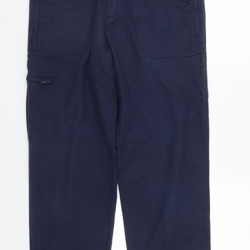 Regatta Mens Blue  Polyester Snow Pants Trousers Size 36 in L30 in Regular Zip