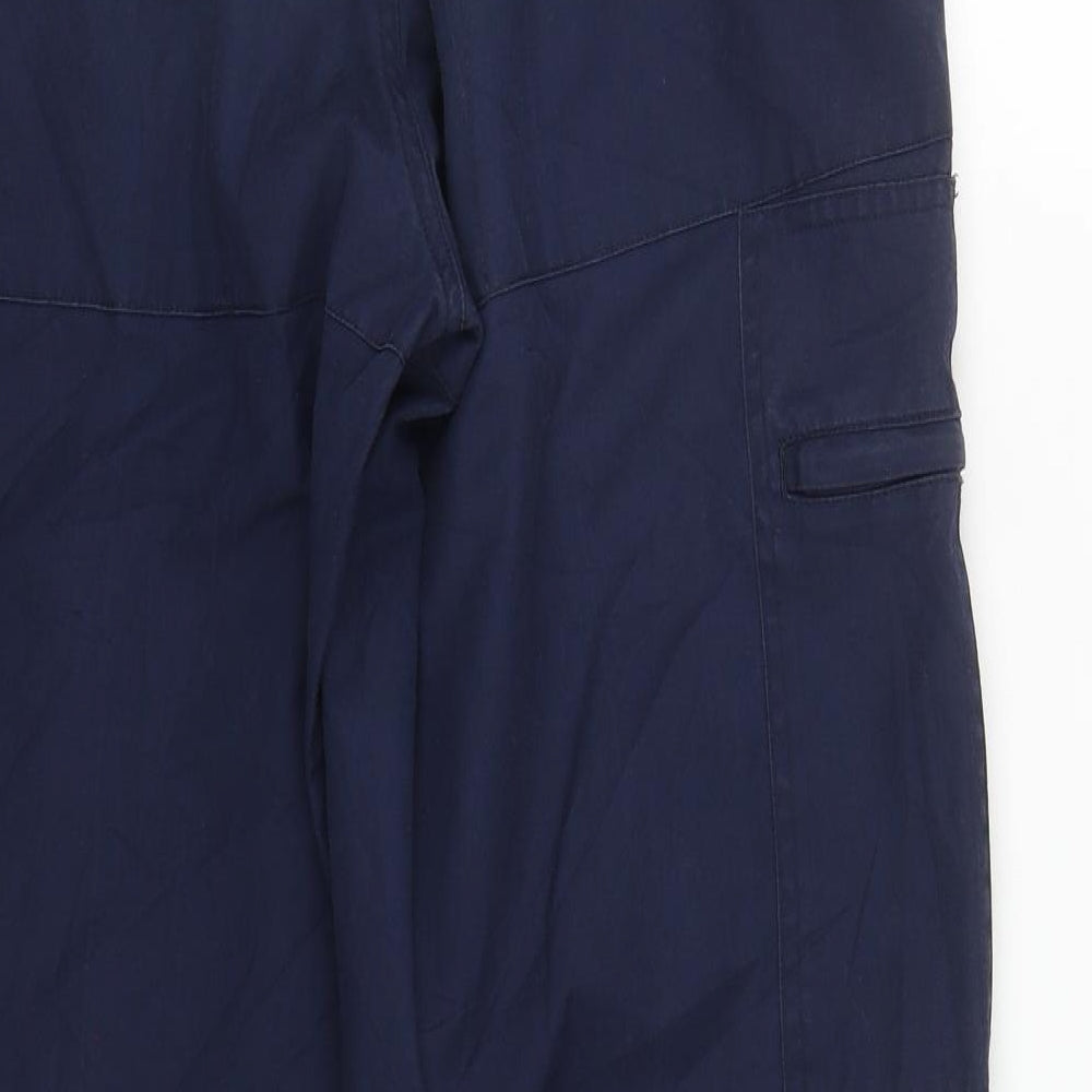 Regatta Mens Blue  Polyester Snow Pants Trousers Size 36 in L30 in Regular Zip