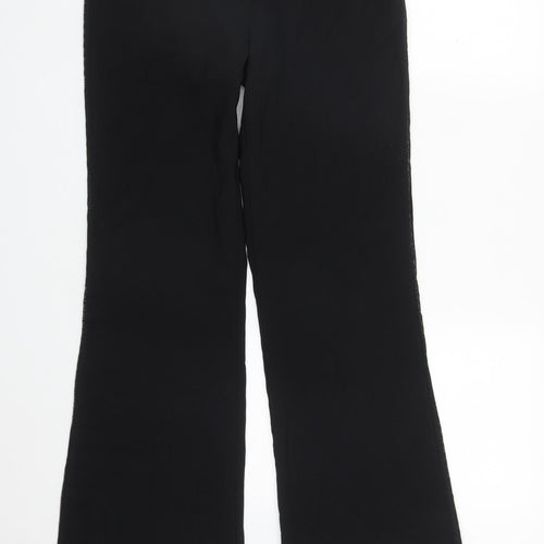 George Womens Black  Polyester Trousers  Size 10 L31 in Regular Zip - Side Detail