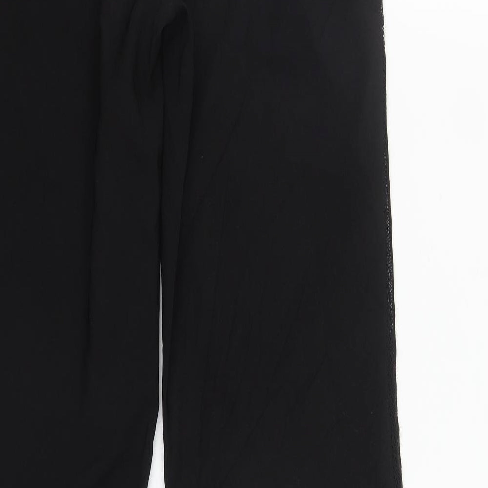 George Womens Black  Polyester Trousers  Size 10 L31 in Regular Zip - Side Detail