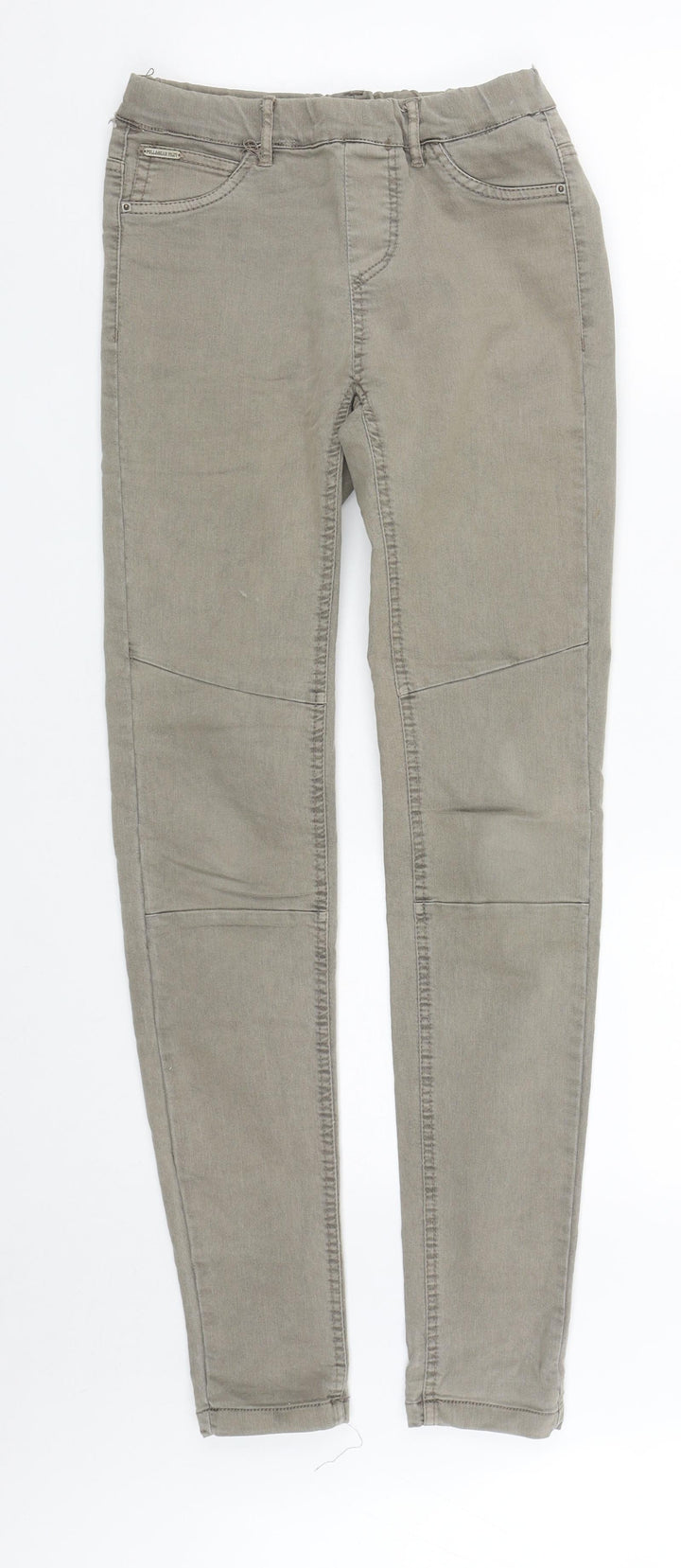 Pull&Bear Womens Grey Cotton Jegging Jeans Size 8 L31 in Regular