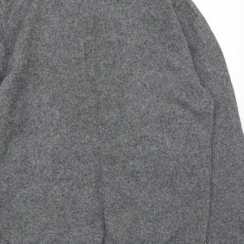 JACK & JONES Mens Grey Round Neck  Cotton Pullover Jumper Size XL