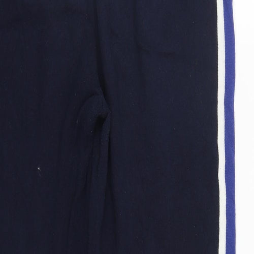 MICHA LOUNGE Womens Blue  Cotton Jogger Trousers Size 12 L27 in Regular