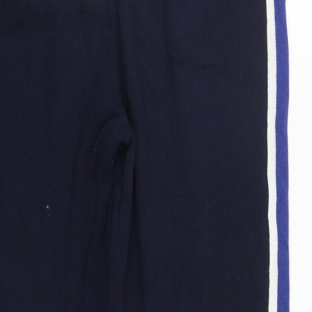 MICHA LOUNGE Womens Blue  Cotton Jogger Trousers Size 12 L27 in Regular