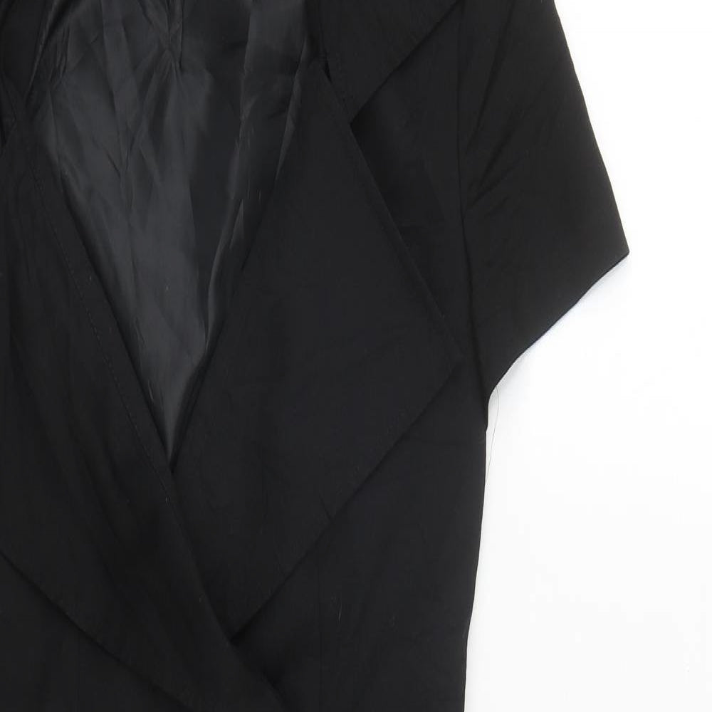 ASOS Womens Black  Polyester Pencil Dress  Size 10  V-Neck