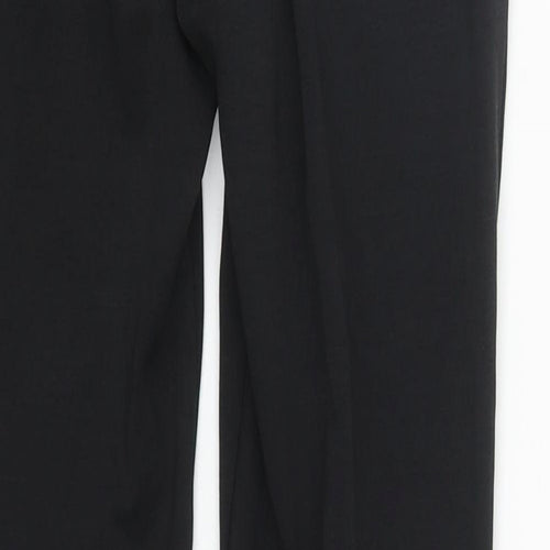 Matalan Womens Black  Viscose Cropped Trousers Size 8 L24 in Regular