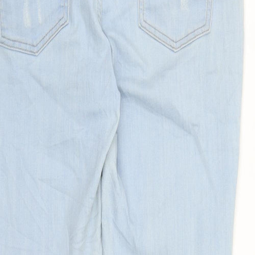Marks and Spencer Womens Blue  Cotton Jegging Jeans Size 16 L25 in Regular Zip