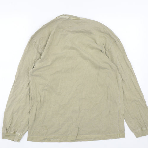 Stockholm Atelier Mens Beige  Cotton Pullover Sweatshirt Size XS