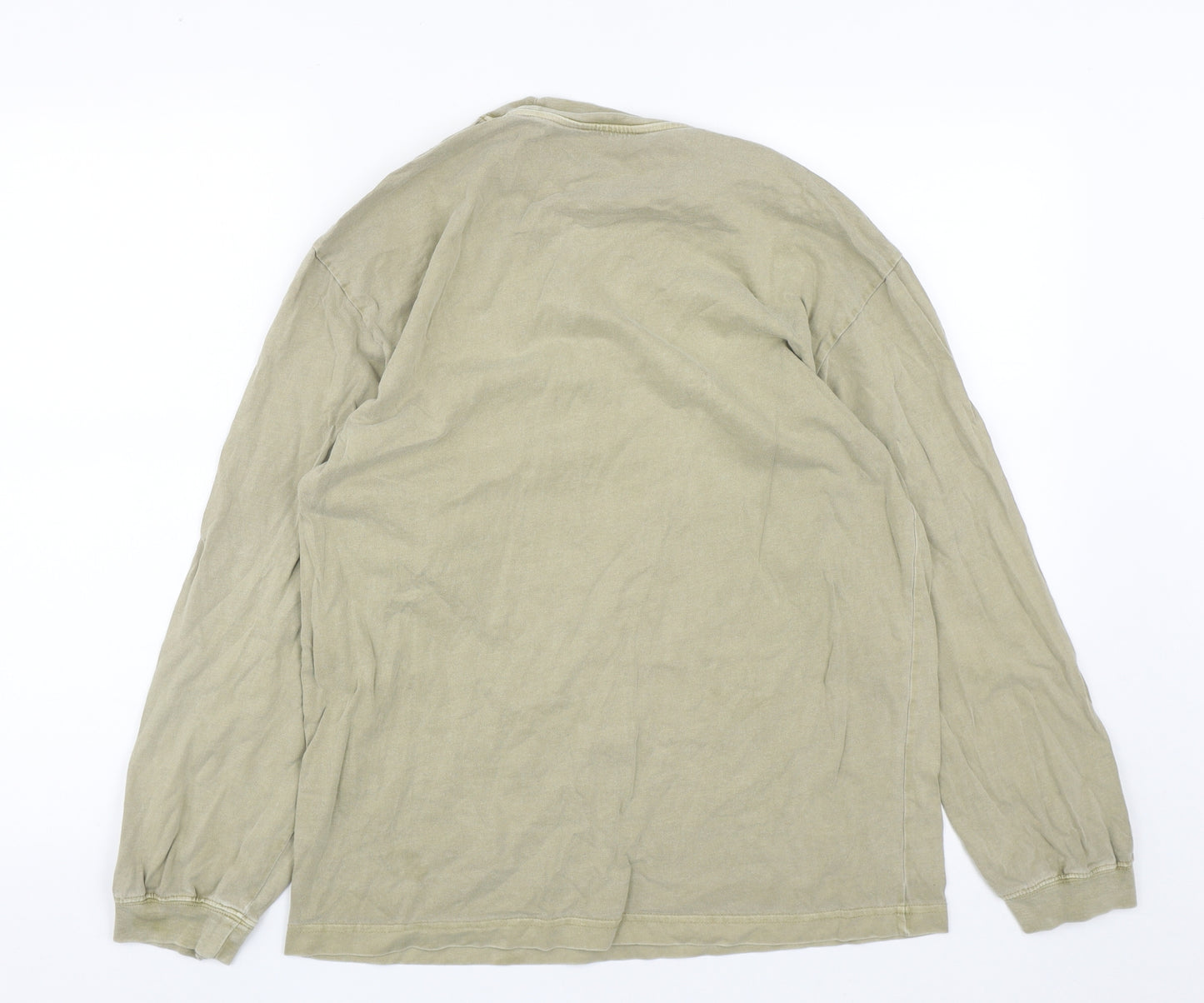 Stockholm Atelier Mens Beige  Cotton Pullover Sweatshirt Size XS