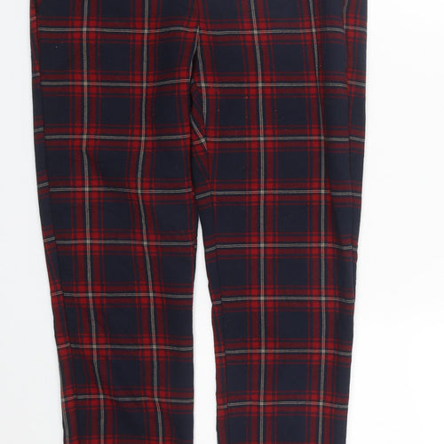 Zara Girls Multicoloured Plaid Polyester Dress Pants Trousers Size 13-14 Years  Regular Zip