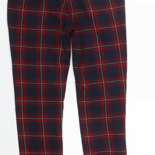 Zara Girls Multicoloured Plaid Polyester Dress Pants Trousers Size 13-14 Years  Regular Zip