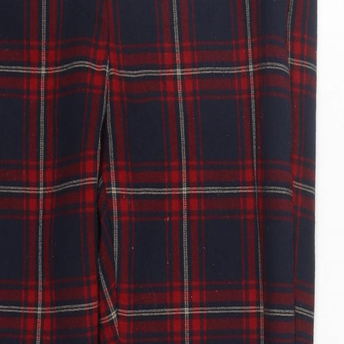 Zara Girls Multicoloured Plaid Polyester Dress Pants Trousers Size 13-14 Years  Regular Zip
