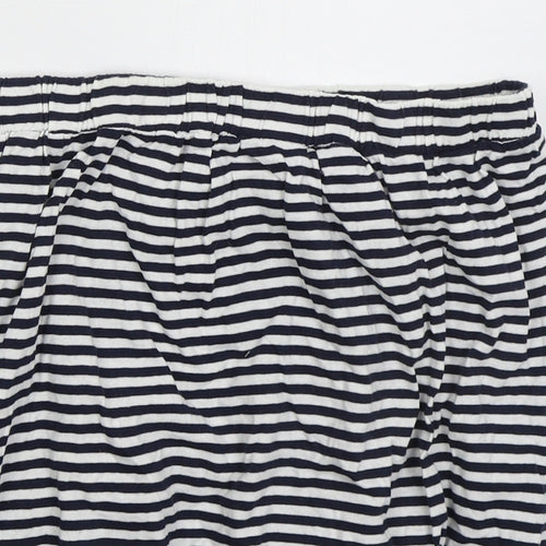 Board Angels Womens Blue Striped Cotton Basic Tank Size 14 Off the Shoulder
