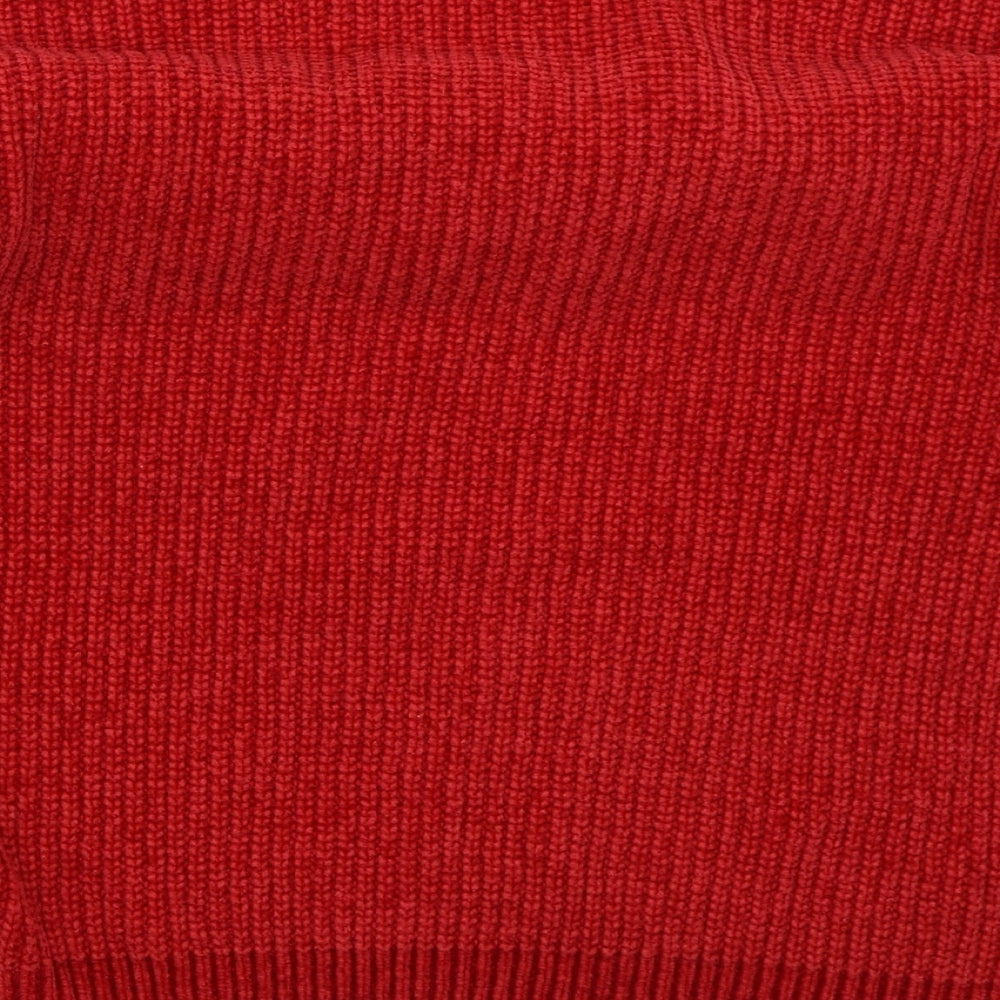 Primark Girls Red Crew Neck  Polyester Pullover Jumper Size 12-13 Years  Pullover