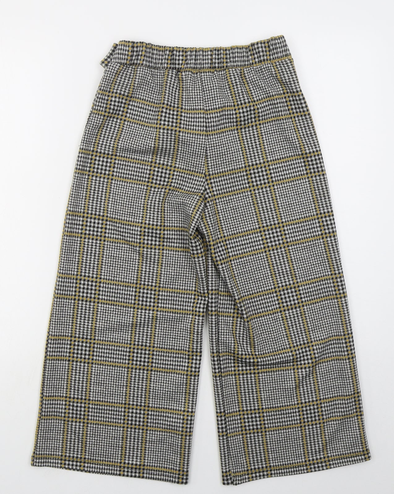 F&F Girls Grey Houndstooth Polyester Capri Trousers Size 12-13 Years  Regular