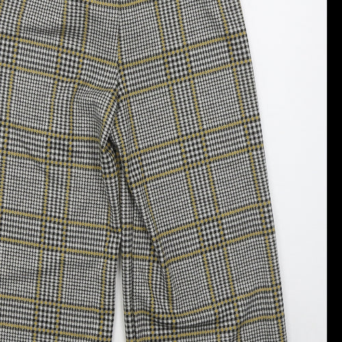 F&F Girls Grey Houndstooth Polyester Capri Trousers Size 12-13 Years  Regular