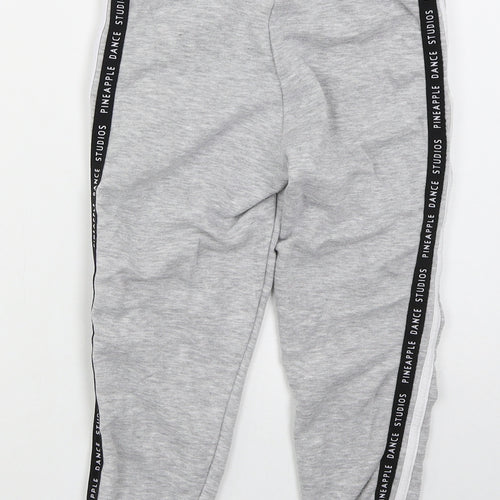 Pineapple Girls Grey  Polyester Sweatpants Trousers Size 7-8 Years  Regular