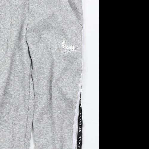 Pineapple Girls Grey  Polyester Sweatpants Trousers Size 7-8 Years  Regular