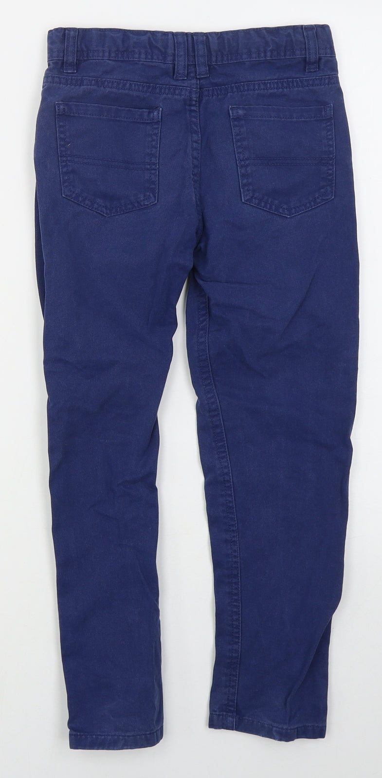 Denim Co Boys Blue  Cotton Straight Jeans Size 7-8 Years  Slim Button