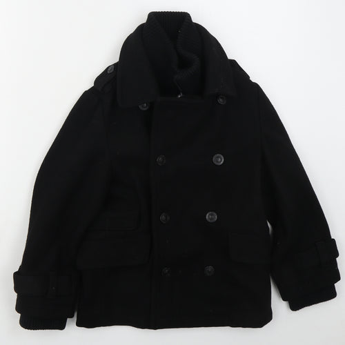 Ted Baker Boys Black   Basic Coat Coat Size 9 Years  Zip