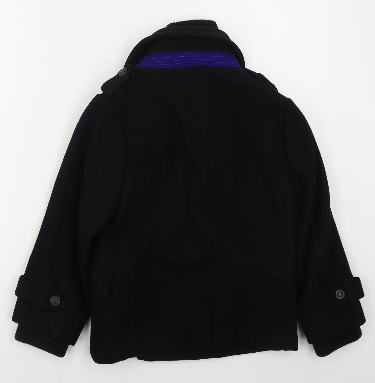 Ted Baker Boys Black   Basic Coat Coat Size 9 Years  Zip