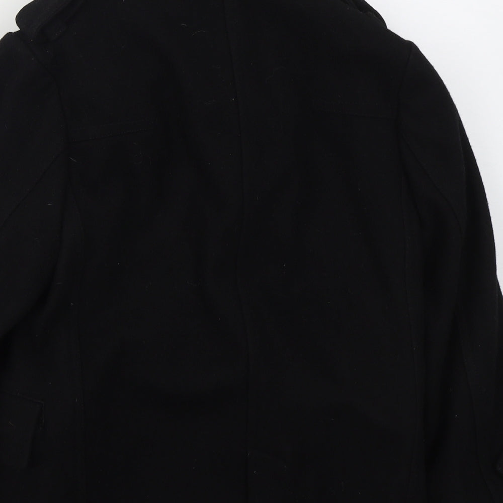 Ted Baker Boys Black   Basic Coat Coat Size 9 Years  Zip