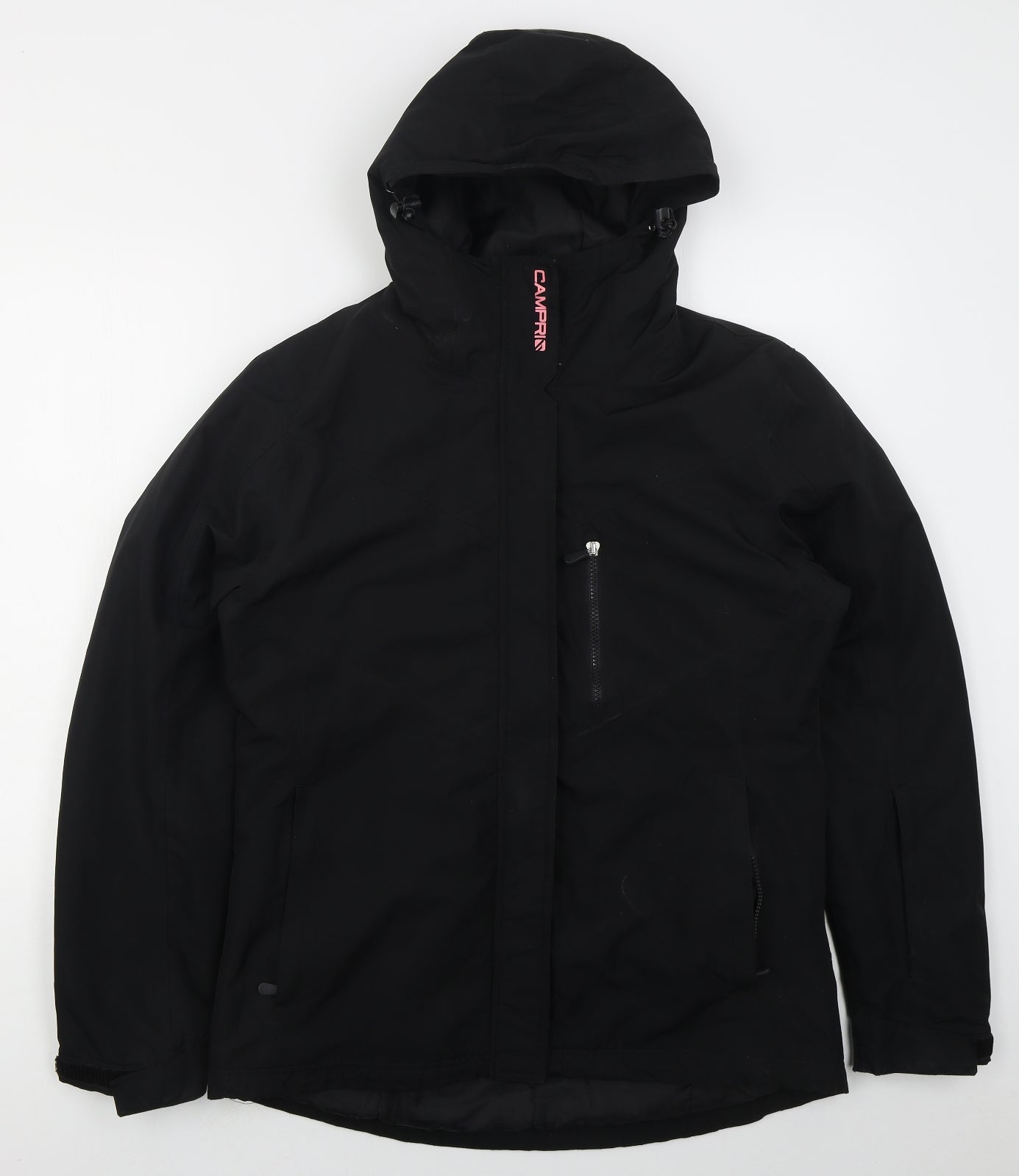 Campria Womens Black   Ski Jacket Coat Size 14  Zip
