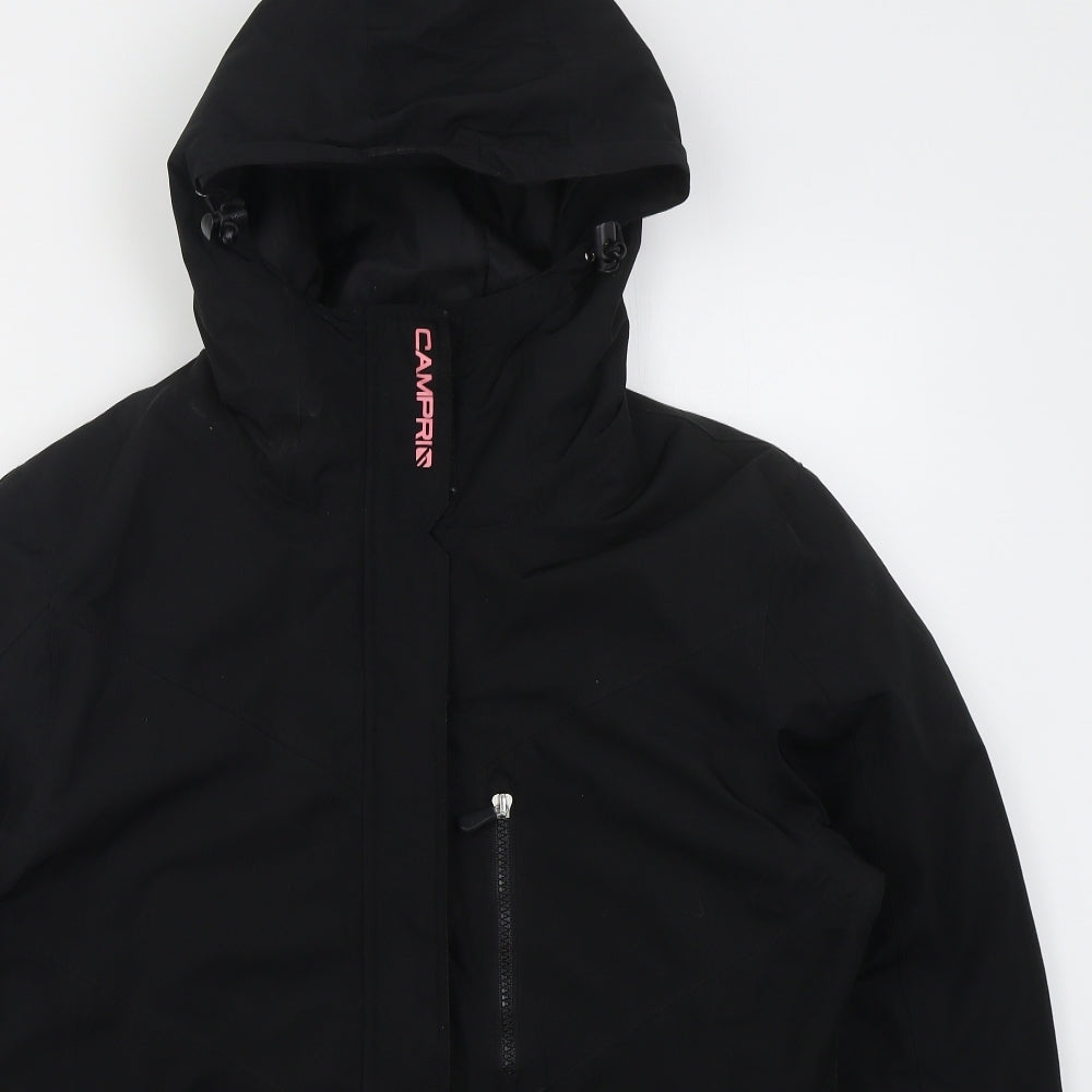 Campria Womens Black   Ski Jacket Coat Size 14  Zip