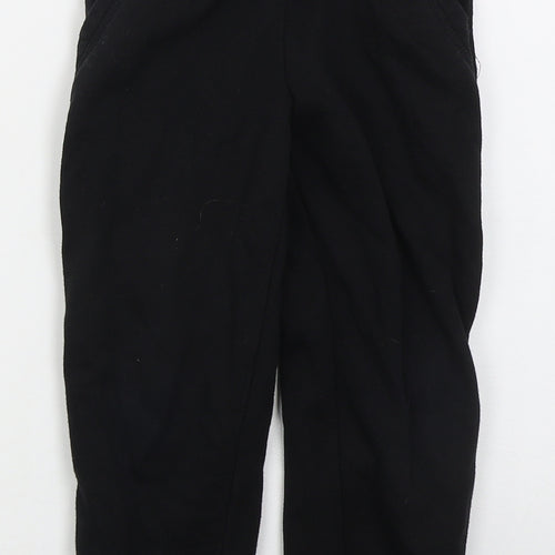 Primark Boys Black  Cotton Sweatpants Trousers Size 5-6 Years  Regular Drawstring