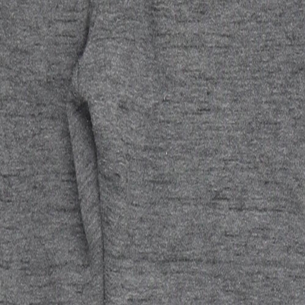 Jeff & Co Boys Grey  Cotton Sweatpants Trousers Size 5-6 Years  Regular Drawstring