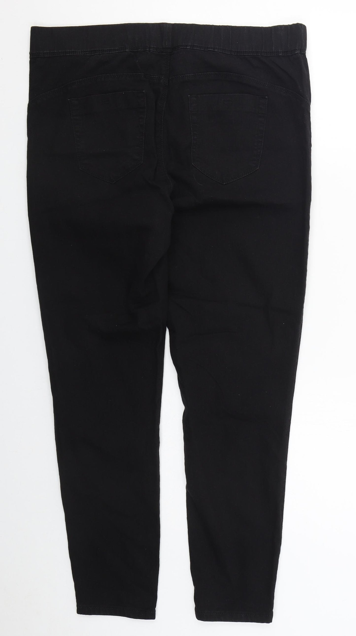 Denim Co Womens Black  Cotton Jegging Jeans Size 16 L27 in Regular