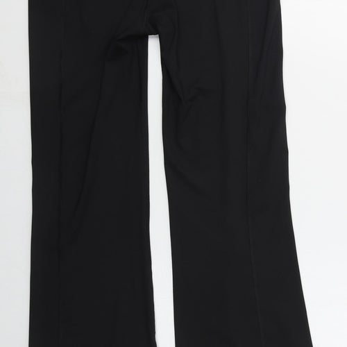 PUMA Womens Black  Polyester Sweatpants Trousers Size 16 L31 in Regular