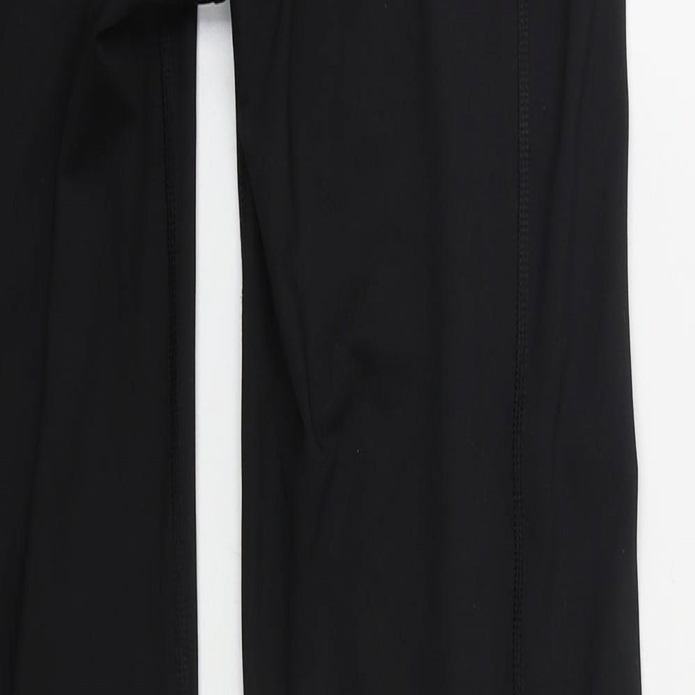 PUMA Womens Black  Polyester Sweatpants Trousers Size 16 L31 in Regular