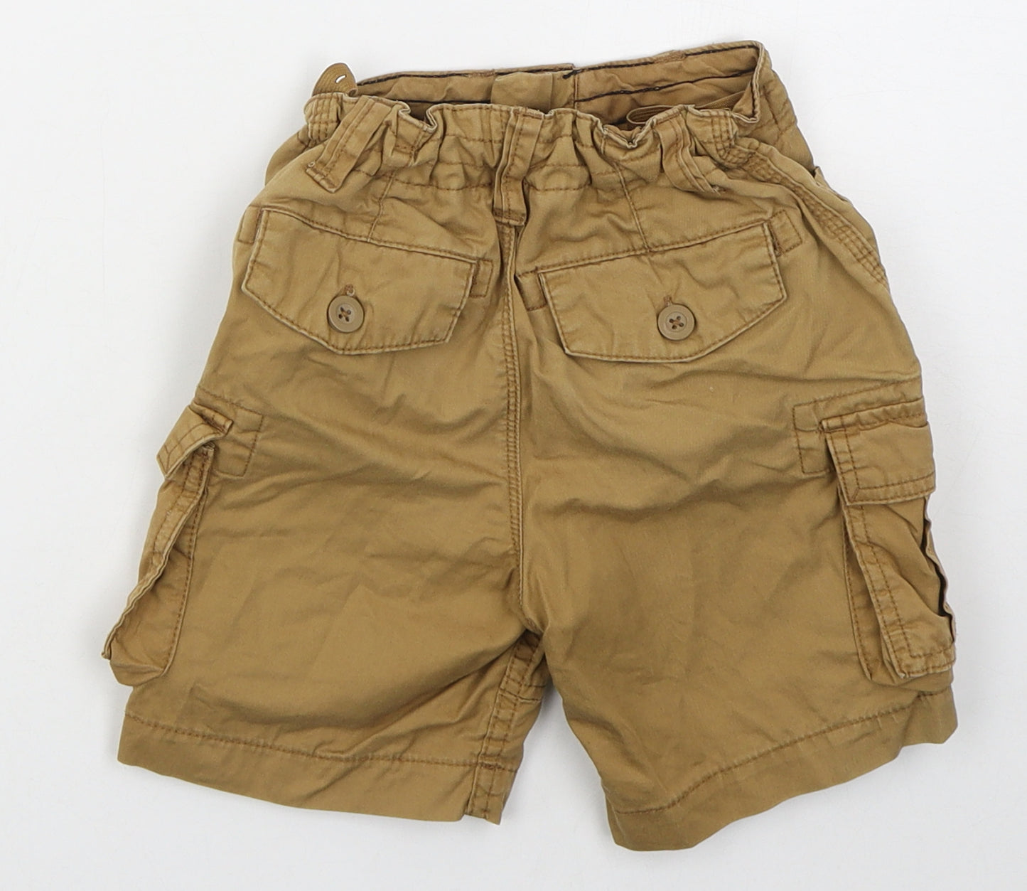 George Boys Beige  Cotton Cargo Shorts Size 4-5 Years  Regular
