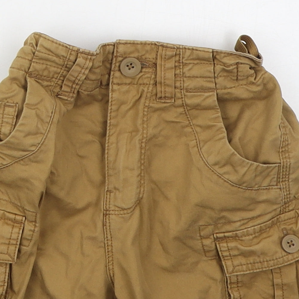 George Boys Beige  Cotton Cargo Shorts Size 4-5 Years  Regular