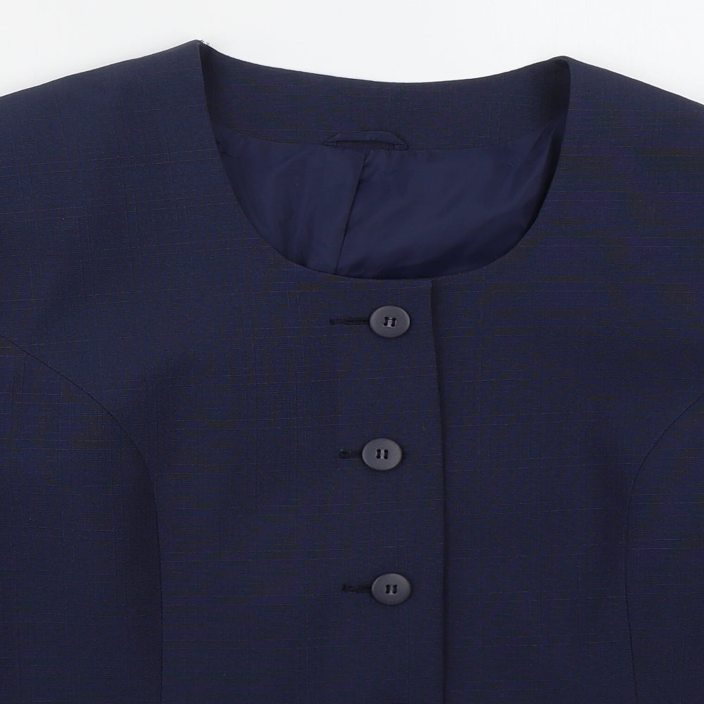 Classic Woman Womens Blue   Jacket  Size 20  Button