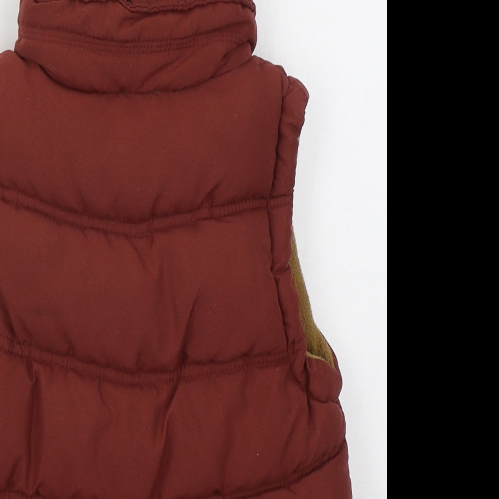 Primark Boys Red   Gilet Coat Size 3-4 Years  Zip