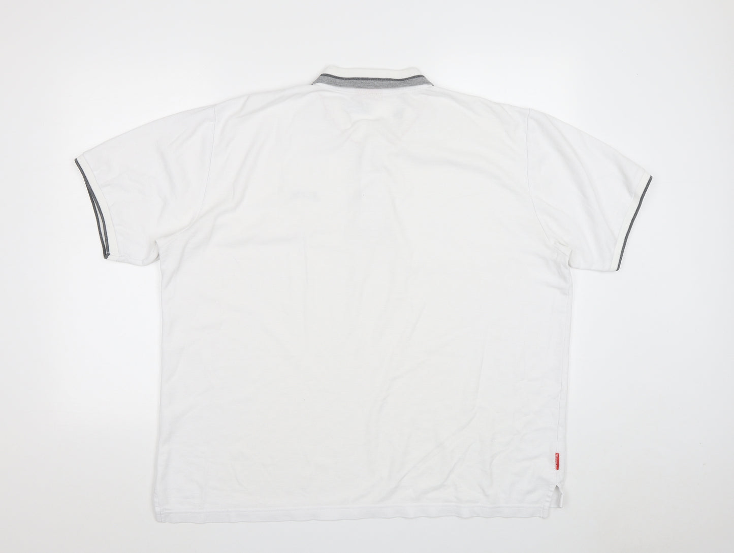 Slazenger Mens White  Polyester  Polo Size XL V-Neck  - XXL