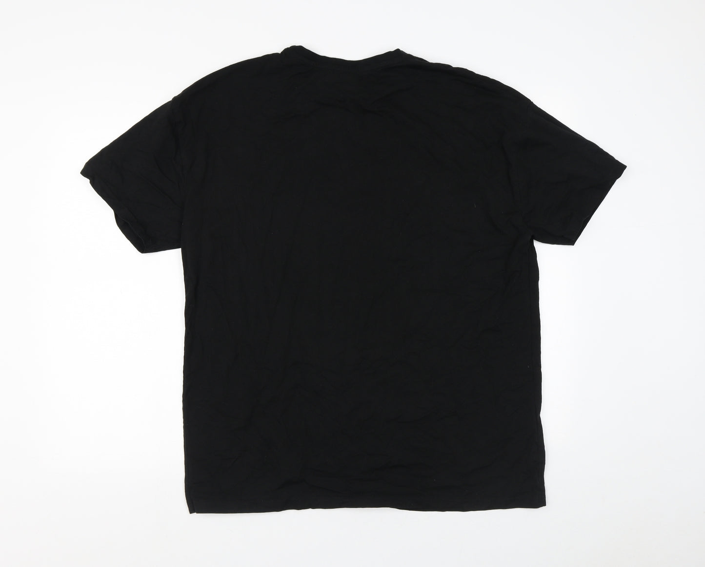 Primark Womens Black  100% Cotton Basic T-Shirt Size M Crew Neck - Great Times